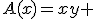 A(x)=xy 