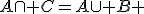 A\cap C=A\cup B 
