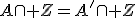 A\cap Z=A'\cap Z