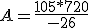 A = \frac{10 + 5 * 7 + 20}{-2+6}