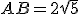AB=2\sqrt5