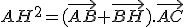 AH^2=(\vec{AB}+\vec{BH}).\vec{AC}