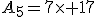 A_5=7\times 17