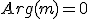 Arg(m)=0\;\;[2\pi]