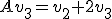 Av_3=v_2+2v_3