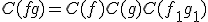 C(fg)=C(f)C(g)C(f_1g_1)