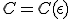 C=C(\epsilon)