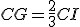 CG=\frac23CI