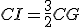 CI=\frac32CG