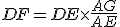 DF=DE\times\frac{AG}{AE}
