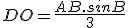 DO=\frac{AB.sinB}{3}
