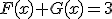 F(x)+G(x)=3