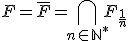 F=\bar{F}=\Bigcap_{n\in{\mathbb{N}}^{*}}F_{\frac{1}{n}}