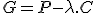 G = P - \lambda .C