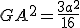GA^2=\frac{3a^2}{16}