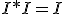 I*I=I