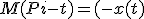 M(Pi-t)=(-x(t);y(t))