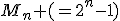 M_n (=2^n-1)