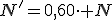 N'=0,60\cdot N