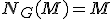 N_G(M)=M