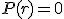 P(r)=0