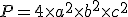 P = 4 \times a^2 \times b^2 \times c^2