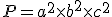 P = a^2 \times b^2 \times c^2