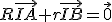 R\vec{IA}+r\vec{IB}=\vec{0}