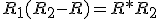 R_1(R_2-R)=R*R_2