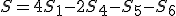 S=4S_1-2S_4-S_5-S_6
