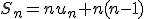S_n=nu_n+n(n-1)