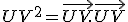 UV^2=\vec{UV}.\vec{UV}