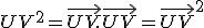 UV^2=\vec{UV}.\vec{UV}=\vec{UV}^2