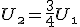U_\2=\frac34U_\1