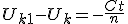 U_{k+1}-U_k = -\frac{Ct}{n}