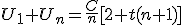 U_1+U_n=\frac{C}{n}[2+t(n+1)]