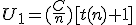 U_1=(\frac{C}{n})[t(n)+1]