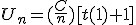 U_n=(\frac{C}{n})[t(1)+1]