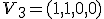 V_3 = (1,1,0,0)