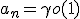 a_n=\gamma +o(1)