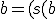 b=(s(b)-b)(2^{n+1}-1)