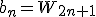 b_n=W_{2n+1}