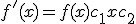 f'(x)=f(x) + c_{1}x+c_{2}