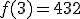 f(3)=432