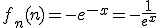 f_n(n)=-e^{-x}=-\frac{1}{e^x}