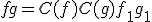 fg=C(f)C(g)f_1g_1
