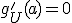 g'_U(a)=0