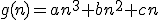 g(n)=an^3+bn^2+cn