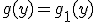 g(y)=g_1(y)