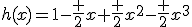 h(x)=1-\frac {2}{x}+\frac {2}{x^2}-\frac {2}{x^3}